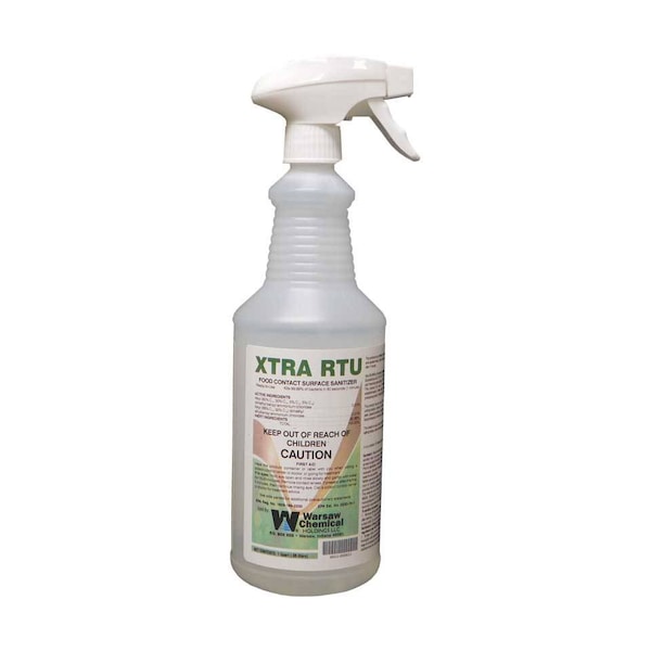 Warsaw Chemical Xtra RTU Food Contact Surface Sanitizer, 1-Quart, 12PK 60411-0000012 - main